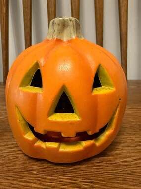 Vintage 1998 The Paper Magic Group Light Up Jack O Lantern Pumpkin Decor